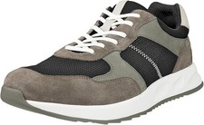 ECCO OTM RETRO MESH MIX SNEAKERS NEW MEN'S SIZE 10-10.5 EURO 44 BLACK/OLIVE/SMKY picture