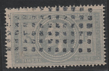 FRANCE 1869 FIVE FRANCS SCOTT #37 USED NEAT PERFS NICELY CENTERED C.V. $750 picture