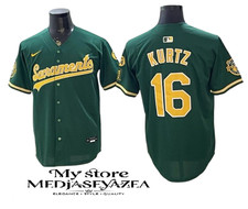 MLB Oakland Athletics #16 Nick Kurtz 2026 Green Road Stadium Jersey - Men's* picture