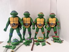 NECA Teenage Mutant Ninja Turtles 4 Pack Target Exclusive TMNT Cartoon Set picture