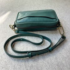 MADEWELL Carabiner Crossbody Bag Spruce Green Italian Leather Brass Medium picture