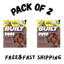 (2 PK) BUILT Puff Protein Bar,Brownie Batter, 17g Protein, Collagen,4 Count Box picture