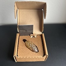 Longaberger 2006 Collectors Club Glass Pinecone Ornament NEW IN BOX picture