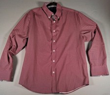 Con.Struct Men's Large Button Up Dress Shirt 4 Way Stretch Long Sleeve #120 picture