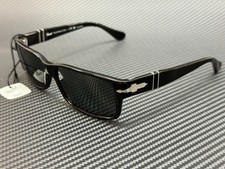 PERSOL PO2803S 95 58 Black Rectangle Men's 58 mm Polarized Sunglasses picture