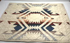 2- Pendleton White Sands southwestern Aztec standard pillow shams case quilted picture