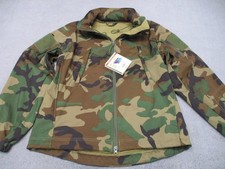 New Rothco Special Ops Tactical Soft Shell Jacket Woodland Camo Size Small 9906 picture
