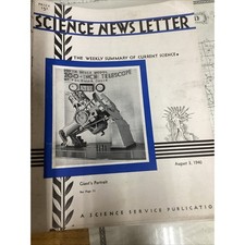 Science News Letter Magazines Lot of 52 VTG 1940-41 Weekly Current Science picture