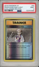 2016 Pokemon XY Evolutions Professor Oak's Hint Reverse Holo Foil #84 PSA 9 picture