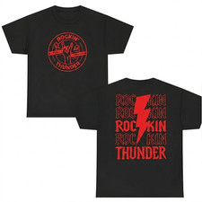Rockin Thunder Festival 2026 Black Logo Two Sided Unisex T-Shirt CB1153 picture