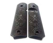 1911 Full Size Grips Engraved Springfield Armory Extreme Polymer - V1 picture