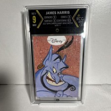 Topps 2026 Chrome Disney Genie Sketch AUTO 1/1 James Harris RCG 9 picture
