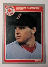 1985 Fleer - Roger Clemens, #155, (RC)  Red Sox picture