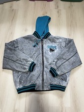 Vtg 90s Logo 7 San Jose Sharks NHL Hockey Acid Wash Jacket RARE Men’s Medium picture