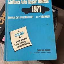 Chilton's Auto Repair Manual 1964 to 1971 Repair Manual Book picture