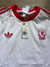 adidas Liverpool Soccer Long Sleeve Shirt (White/Red, Men's Size L) picture