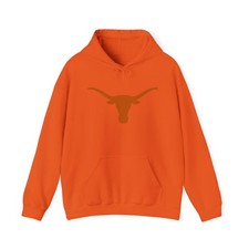 Texas Longhorns Logo Hoodie | Vintage Round Back Graphic picture