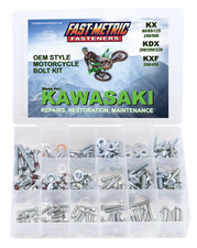 Kawasaki 250pc Bolt Kit KLX KLR 110 KDX175 KDX200 KDX220 KDX225 KDX250 KDX400 picture