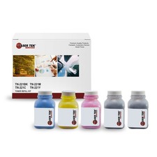 5Pk LTS TN221 CMYK Toner Refill Kit Compatible for Brother HL-3140CW, MFC-9130CW picture