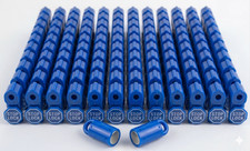100 Blue Retail Stop Locks & 2 Matching Keys | Smallest Key for Keychain Carry picture