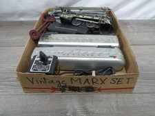 Vintage Marx O Gauge Train Set Steam Locomotive Passenger Cars Track Transformer picture