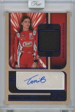 2025 Panini Turn Four Racing NASCAR Toni Breidinger 35/49 Auto Mem RaceWorn Blue picture