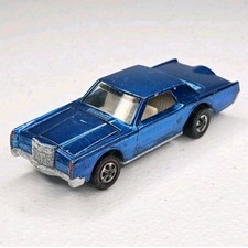 Vintage Hot Wheels Redline Custom Continental Blue White Interior US Car picture