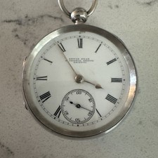 FEARS Bristol Pocket Watch. SILVER case. Rare Antique. Edwin Fear. Museum Piece  picture