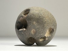 Hag stone natural unique rare holey adder concretion sphere hex fairy mystical picture