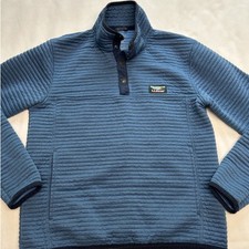 L.L.Bean Men's Airlight 1/4 Snap Pullover Small Blue Slightly Fitted Jacket picture