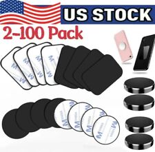 2-100 Metal Plates Adhesive Sticker Replace For Magnetic Car Lot Phone Holder picture