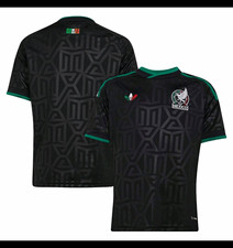 adidas Mexico National Team Soccer Jersey Black Fan Version Size 