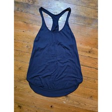 Lululemon Swiftly Tech Racerback Tank Top Navy Blue Athletic Womens 6 Size M picture