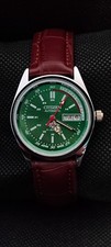 Vintage Citizen Automatic Japan Made GreenDial Day/ Date Men's Wrist  Good Watch picture