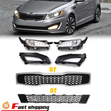 For 2011-2013 Kia Optima LX EX Front Bumper Upper / Lower Grille Chrome Grill picture