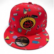 All That Red & Yellow Fitted Cap Size 7 1/8 90s Retro picture