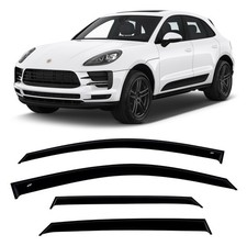 Tape-on Window Visors Rain Guards Fit Porsche Macan I 2014-2023 Wind Deflectors picture