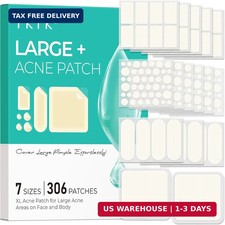 TKTK Large Pimple Patches for Face & Body, XL Acne Stickers, 7 Sizes 306ct picture
