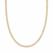9ct Yellow Gold Fine Curb Chain 18