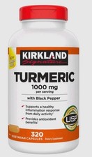 New Kirkland Turmeric with Black Pepper 1000mg 320 capsules Exp Dec 2026 picture