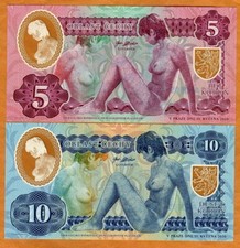 SET Czech Bohemia, 5 - 10 Korun, 2020, Clear Window Polymer, Matching S/Ns picture