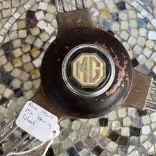 Vtg 1945-1955 MG TD Roadster TF Banjo Steering Wheel 12-spoke Compression Shaft picture