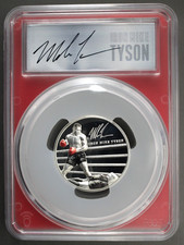 2023 $10 Cook Islands Mike Tyson 2 oz .999 Silver First Strike PCGS PR70DCAM picture