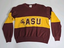 Vintage ASU Arizona State Sun Devils Sweatshirt Med Nutmeg Mills Sparky Women picture