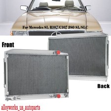 All Aluminum 2 Row Radiator For Mercedes SL R107/C107 380 SL/SLC 1075011701 picture