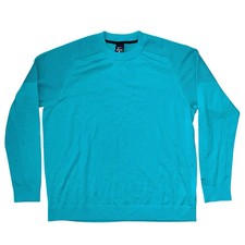 ***Nike Tiger Woods Lightweight Teal Blue Golf Sweater Size XL NWT CU9782-356*** picture