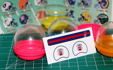 Vintage AFL 10-Year Anniversary Vending Decals for Mini Football Gumball Helmets picture