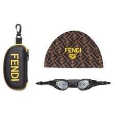 FENDI X ARENA Limited Edition Goggles KIT, Black Grey Monogram FE40044U/S 01C picture