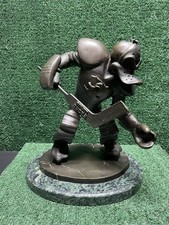 Anaheim Mighty Ducks Defending The Pond Bronze Statue Limited# 291-1993 Hockey. picture