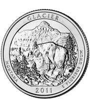 2011 D Glacier NP Quarter. ATB Series Uncirculated From US Mint roll. picture